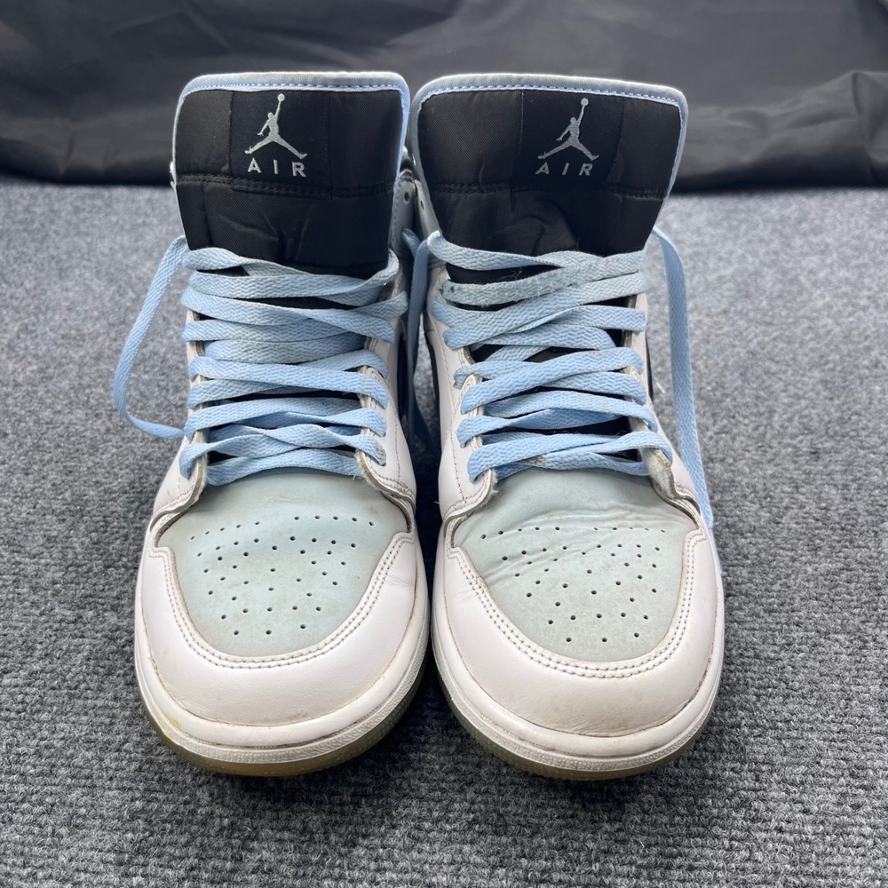 Jordan Air Jordan 1 Mid Basketball Ice Blue White Black Sneakers DV1308-104